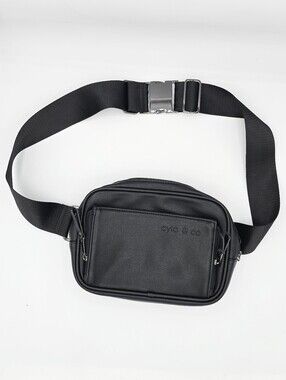 Ayla & Co - Vegan Leather Adjustable Fanny/Bum Pack Crossbody Belt Bag